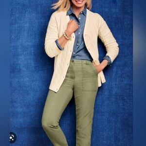 Talbots Slim Cargo Pant High-Rise Size 16